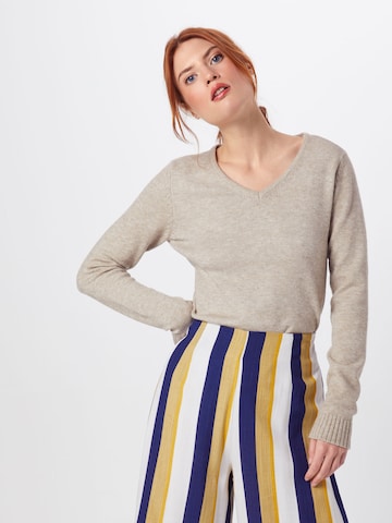 Pull-over 'Ril' VILA en beige : devant