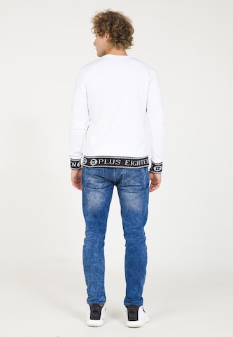 Sweat-shirt PLUS EIGHTEEN en blanc