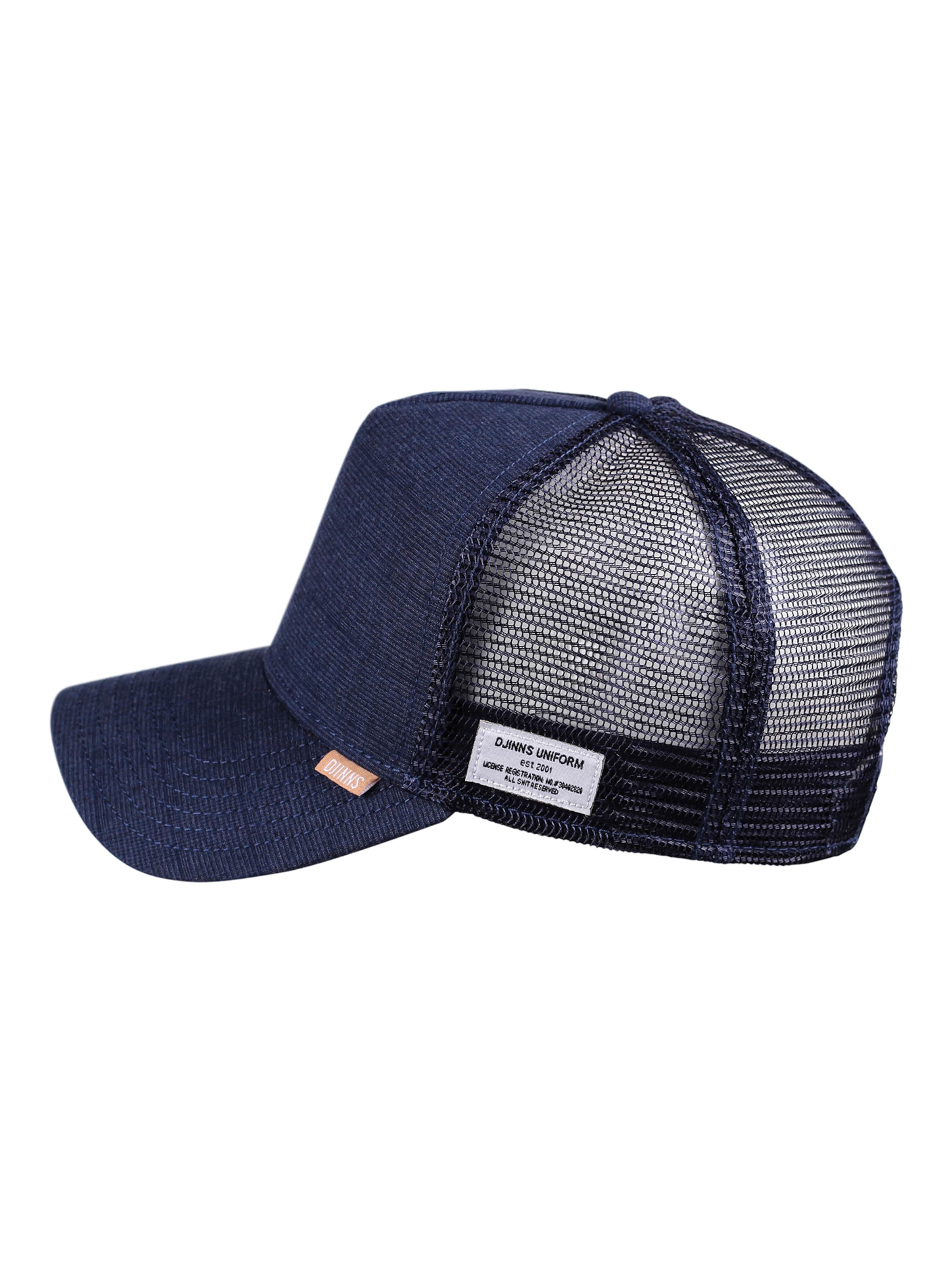 DJINNS Kšiltovka 'Glencheck' – modrá: přední strana