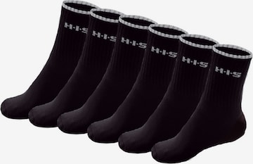 H.I.S Sockor i svart: framsida