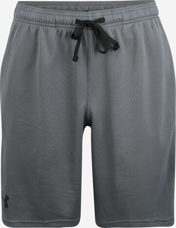 UNDER ARMOUR Workout Pants 'Tech' in Grey: front