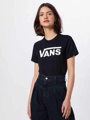 VANS - Camiseta 'WM FLYING V CREW' en negro: frente