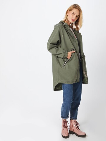 Parka mi-saison 'Bianca' Superdry en vert