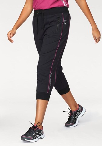 KangaROOS Tapered Jogginghose in Schwarz: Vorderseite