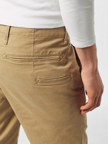 G-Star RAW - Regular Calças chino 'Vetar' em bege