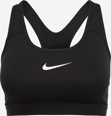 Bustieră Sutien sport de la NIKE pe negru: față