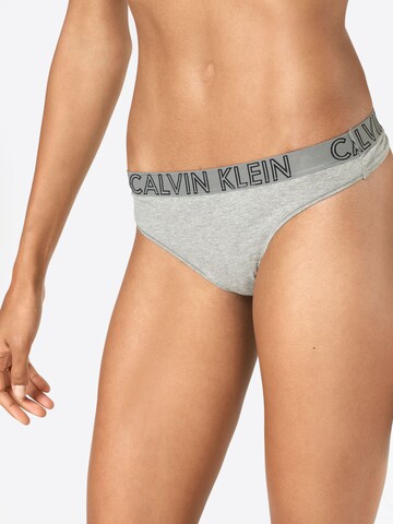 Calvin Klein Underwear String 'THONG' in Grijs