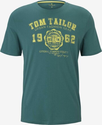 Coupe regular T-Shirt TOM TAILOR en vert : devant