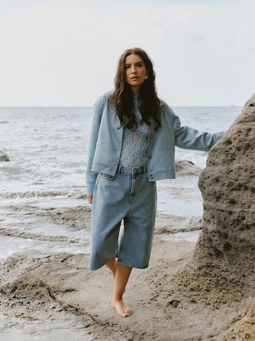 Denim Jacket And Shorts Look