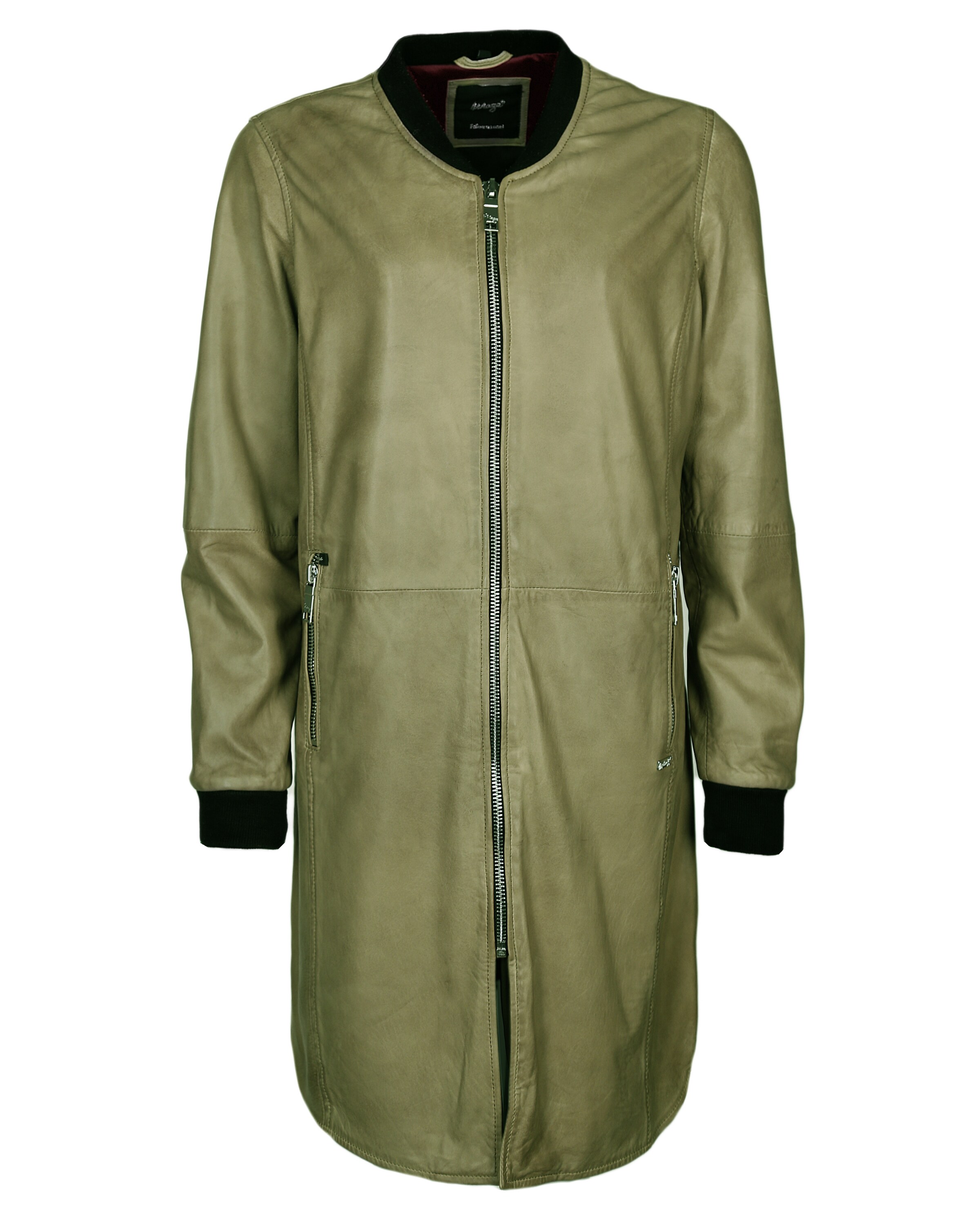 Maze - Tussenmantel 'Louisiana' in de kleur Olijfgroen