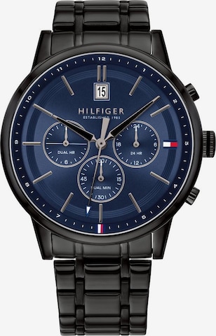 TOMMY HILFIGER Analog klokke i svart: forside