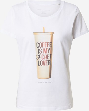 T-shirt 'Coffee' EINSTEIN & NEWTON en blanc : devant
