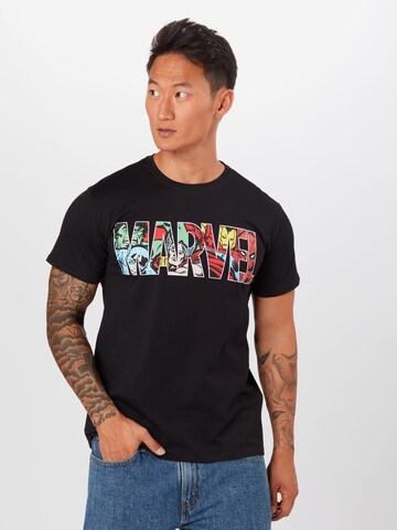 T-Shirt Mister Tee en noir : devant