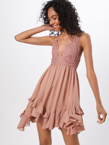 Free People Jurk 'Adella' in Roze: voorkant