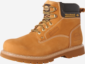 Dockers by Gerli Veterboots 'Darmstadt' in Bruin: voorkant