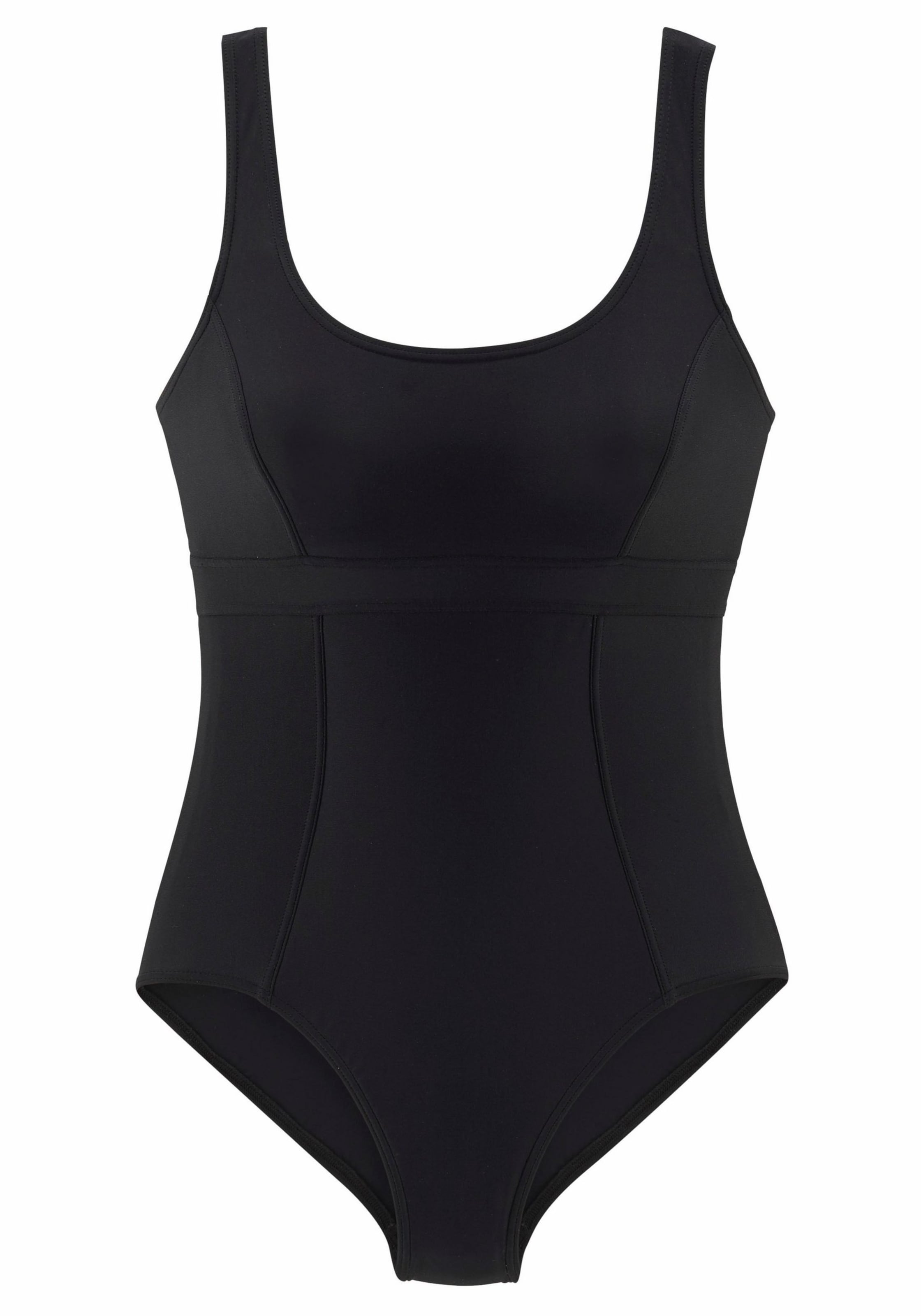 Maillot de bain modelant LASCANA en noir : devant
