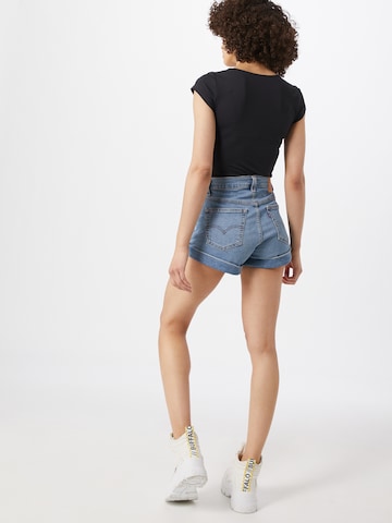 LEVI'S ® Loosefit Jeans 'Mom A Line Shorts' i blå