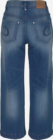 CHEER Wide Leg 7/8 Marlene Jeans in Blau