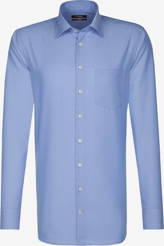 SEIDENSTICKER Zakelijk overhemd in Blauw: voorkant