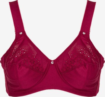 LingaDore Minimizer BH 'Lisette' in Rood: voorkant