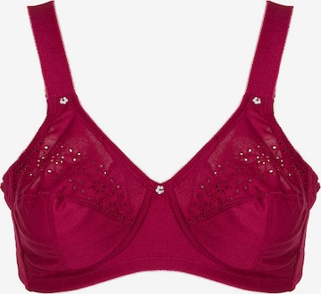 Minimiseur Soutien-gorge 'Lisette' LingaDore en rouge : devant