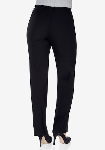 SHEEGO Slimfit Hose in Schwarz