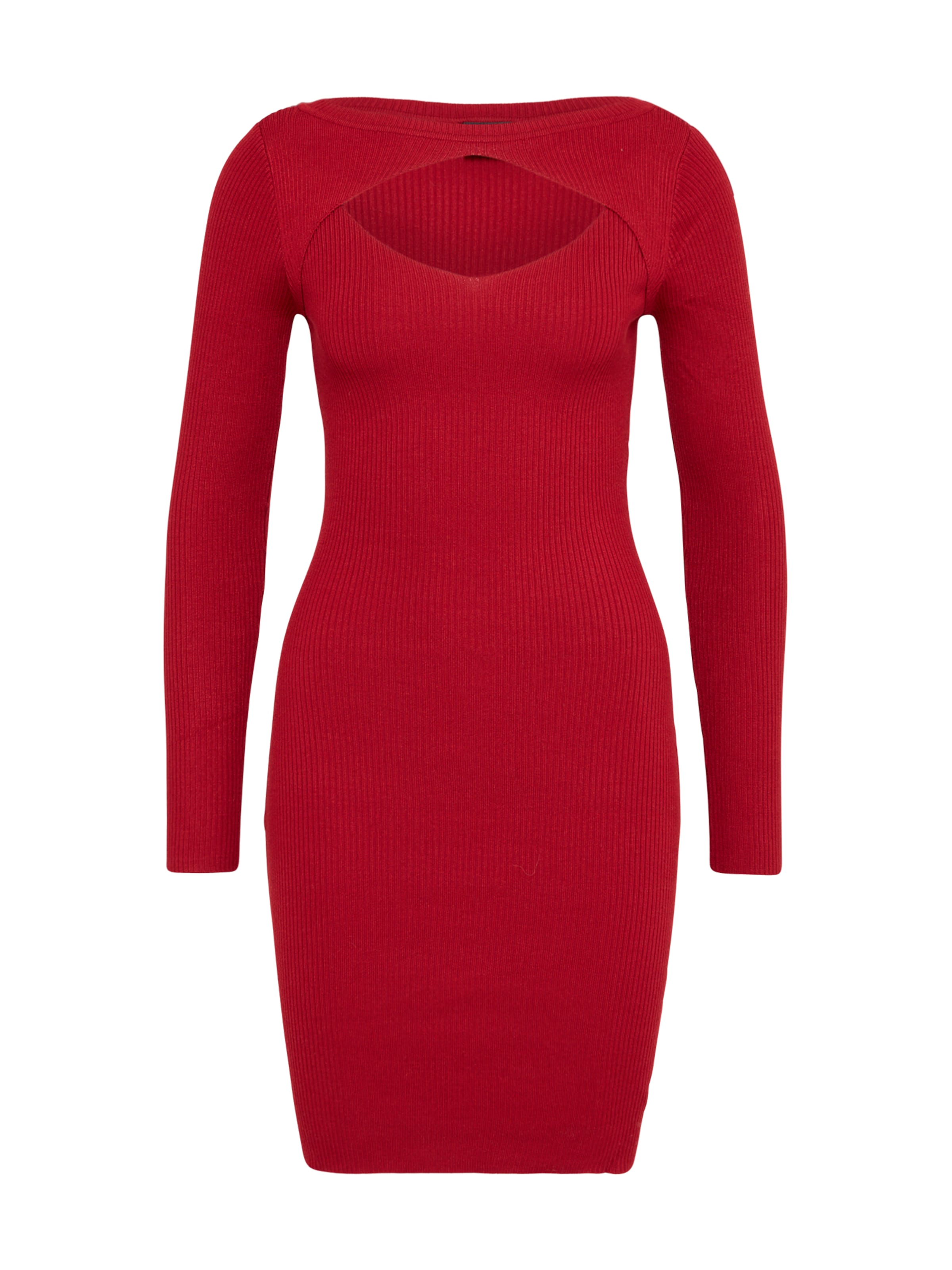 Urban ClassicsPletena haljina - crvena boja: prednji dio