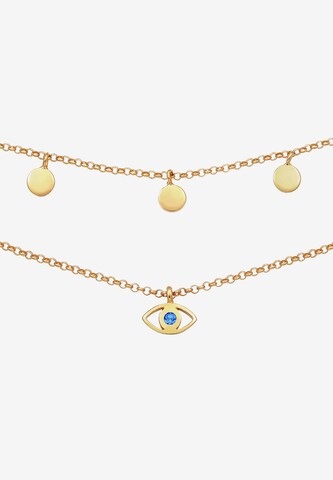 ELLI Halsband 'Evil Eye' i guld