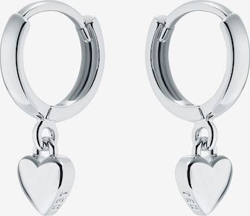 Boucles d'oreilles 'Huggie Harrye' Ted Baker en argent : devant