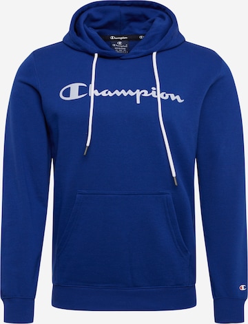Champion Authentic Athletic Apparel Klasický střih Mikina – modrá: přední strana