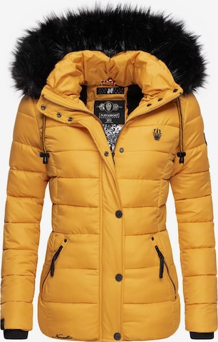 NAVAHOO Winter Jacket 'Zuckerbiene' in Yellow: front