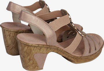 Rieker Strap Sandals in Pink: back