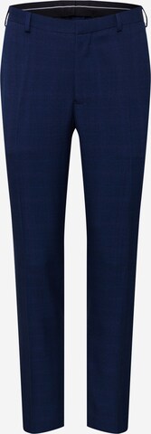 BURTON MENSWEAR LONDON - Slimfit Calças com vincos em azul: frente