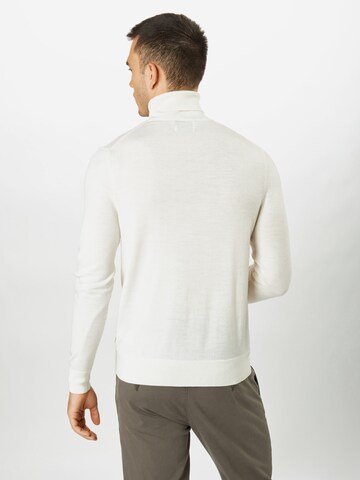 Calvin Klein Regularny krój Sweter w kolorze biały