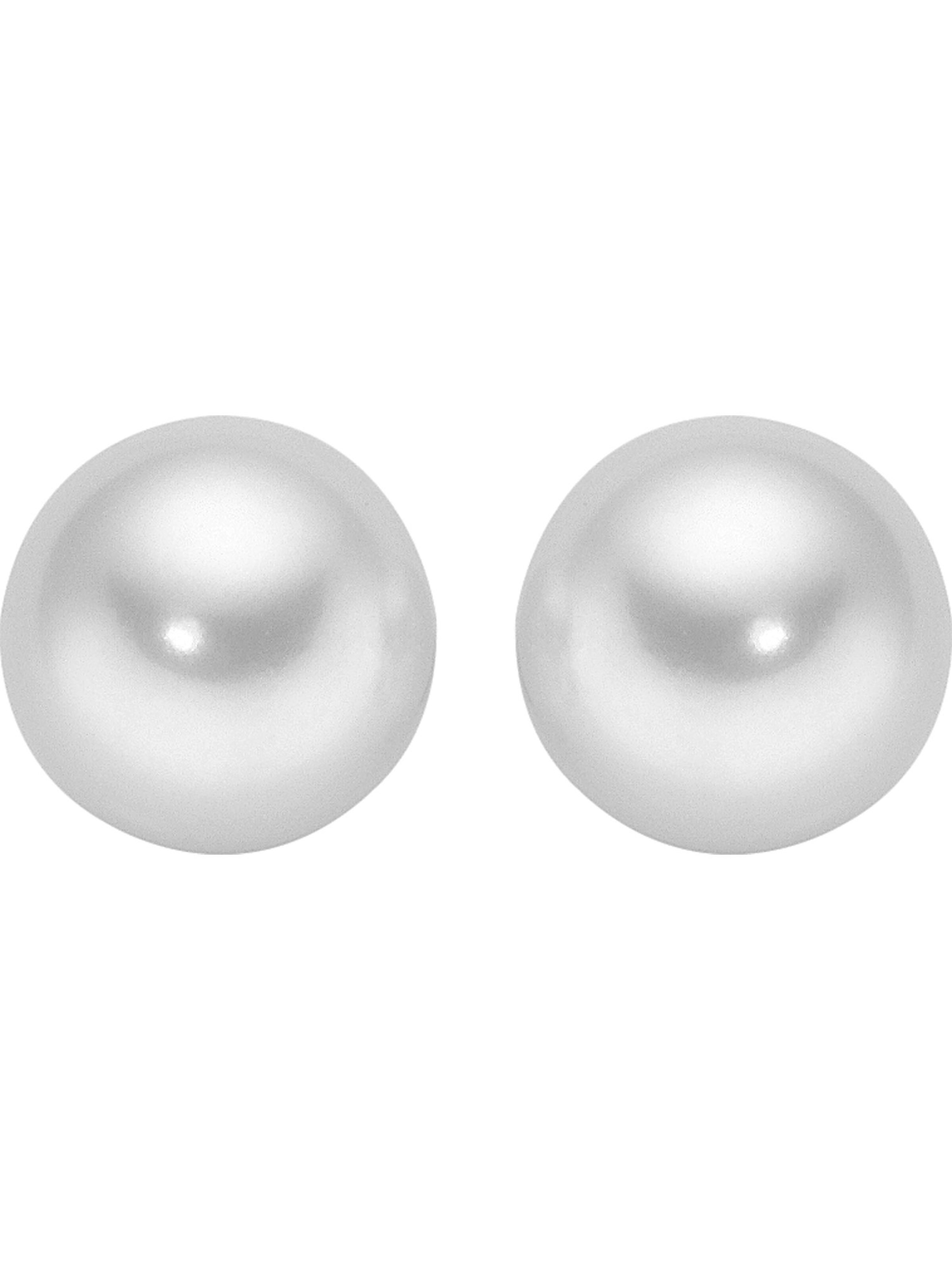 CHRIST Ohrringe in Weiß: Vorderseite