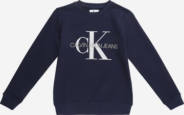 Calvin Klein Jeans Mikina - Modrá: predná strana