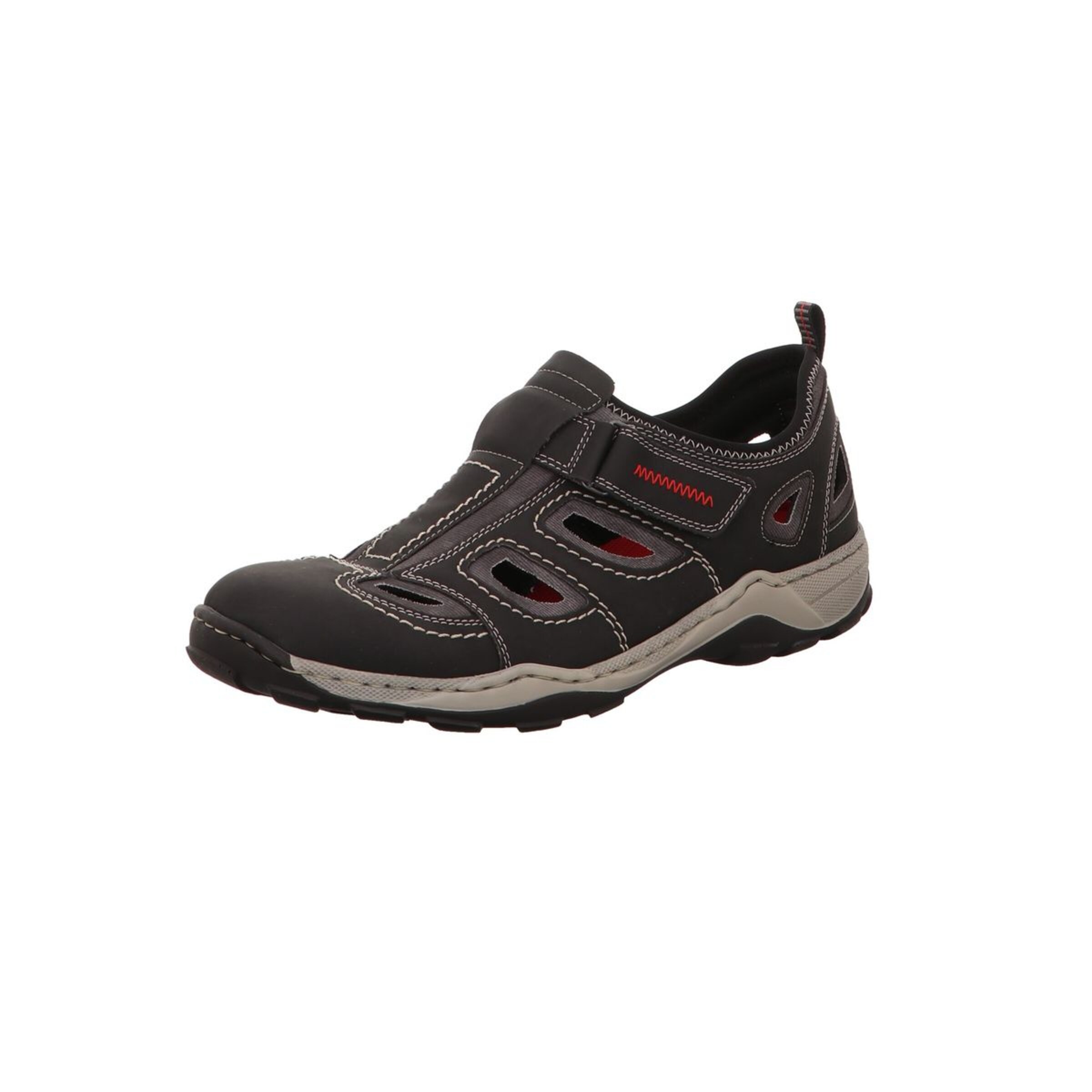 RIEKER - Sportieve veterschoen in de kleur Grijs