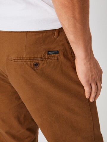 SCOTCH & SODA Normální Chino kalhoty 'Stuart' – hnědá