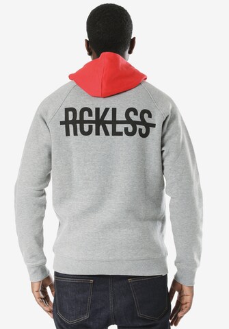Young & Reckless Kapuzenpullover 'Foreign Exchange' in Grau