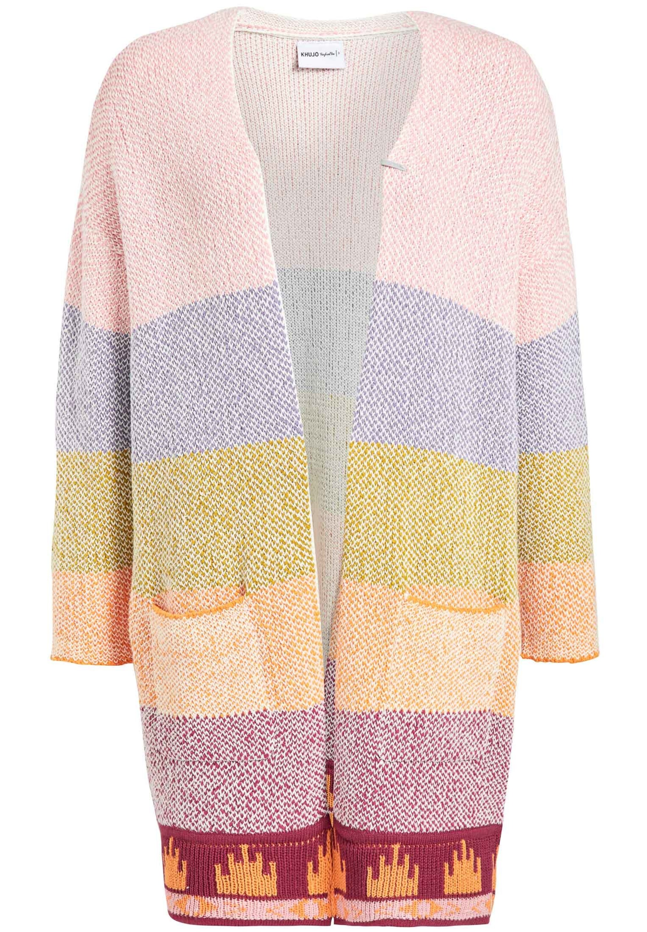 khujo - Gebreid vest 'Engrid' in de kleur Gemengde kleuren