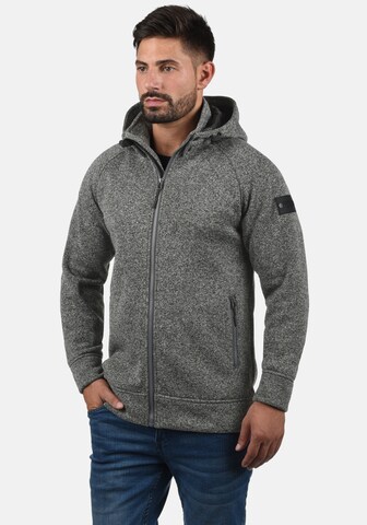 INDICODE JEANS Kapuzensweatjacke 'Chillingworth' in Grau: predná strana