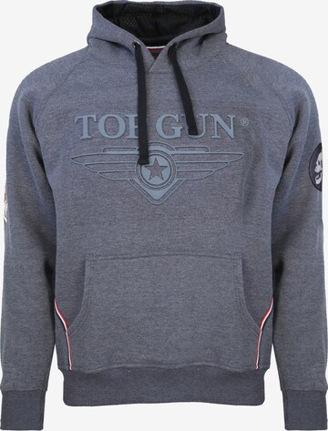 TOP GUN Kapuzenpullover 'TG-9013' in Blau: predná strana