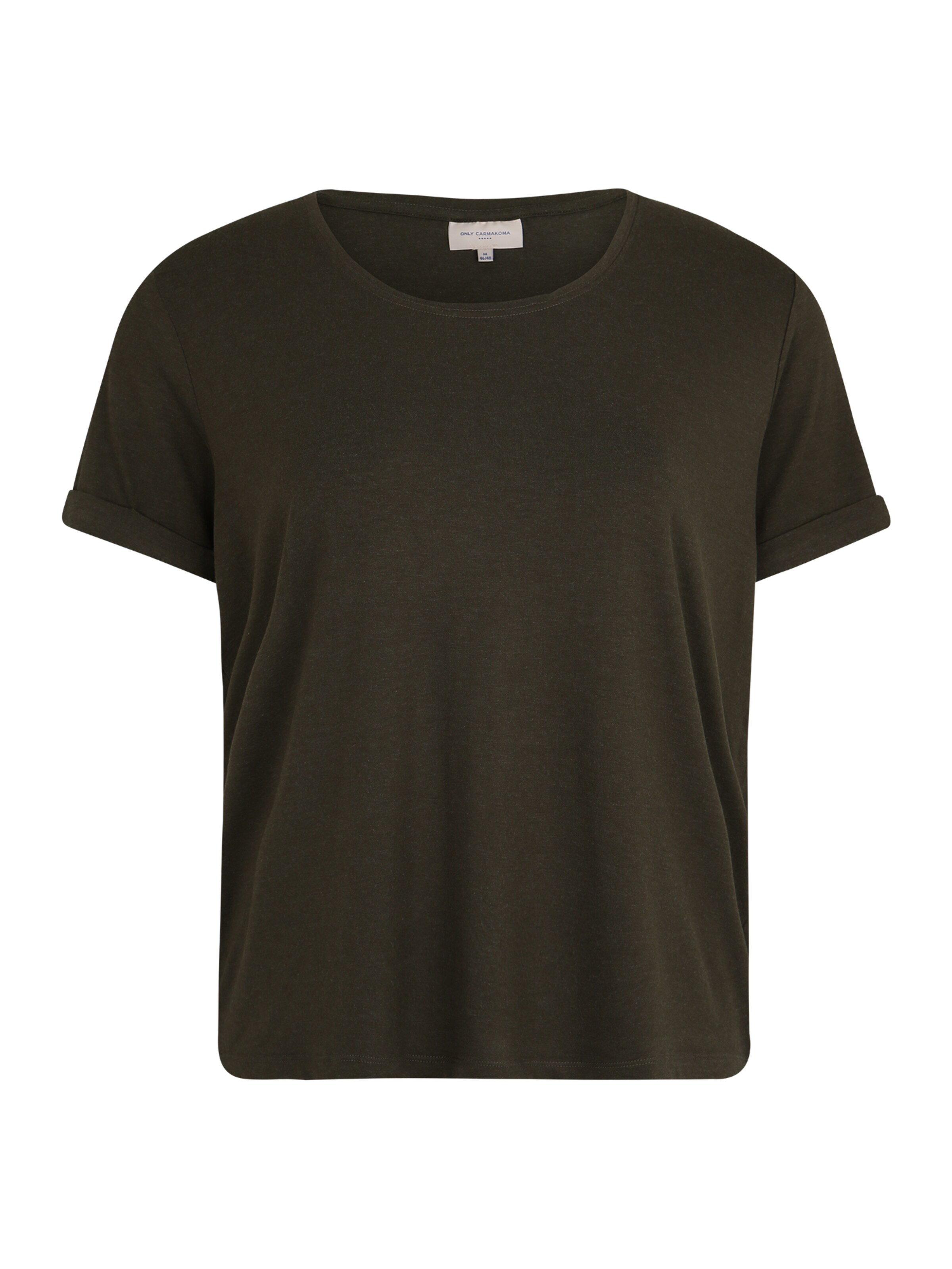 ONLY Carmakoma - Shirt 'CARCARMA S/S TOP ESS' in de kleur Spar