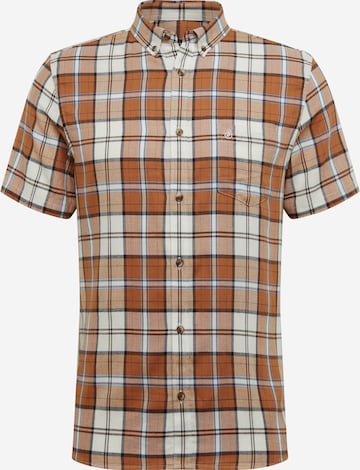 BURTON MENSWEAR LONDON Button Up Shirt 'GINGER' in Brown: front