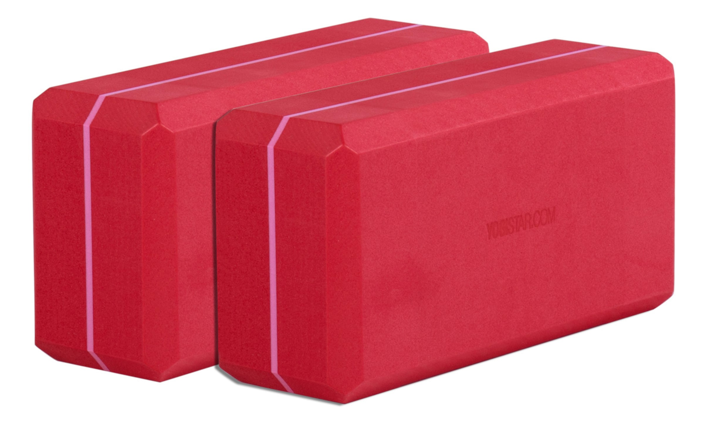 YOGISTAR.COM Yogablock-Set 'Yogiblock Basic' in Rot: Vorderseite