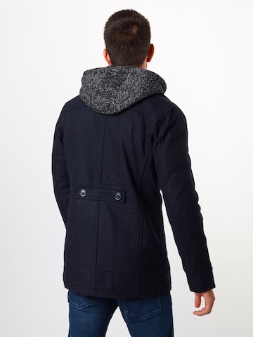 INDICODE JEANS Between-seasons coat 'Clifford' in Blue: back