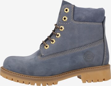 Darkwood Lace-Up Ankle Boots in Blue