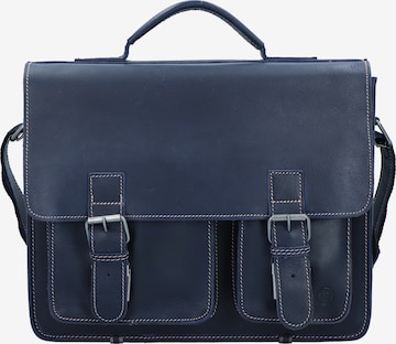 Borsa portadocumenti 'Buffalo' di GREENBURRY in blu: frontale