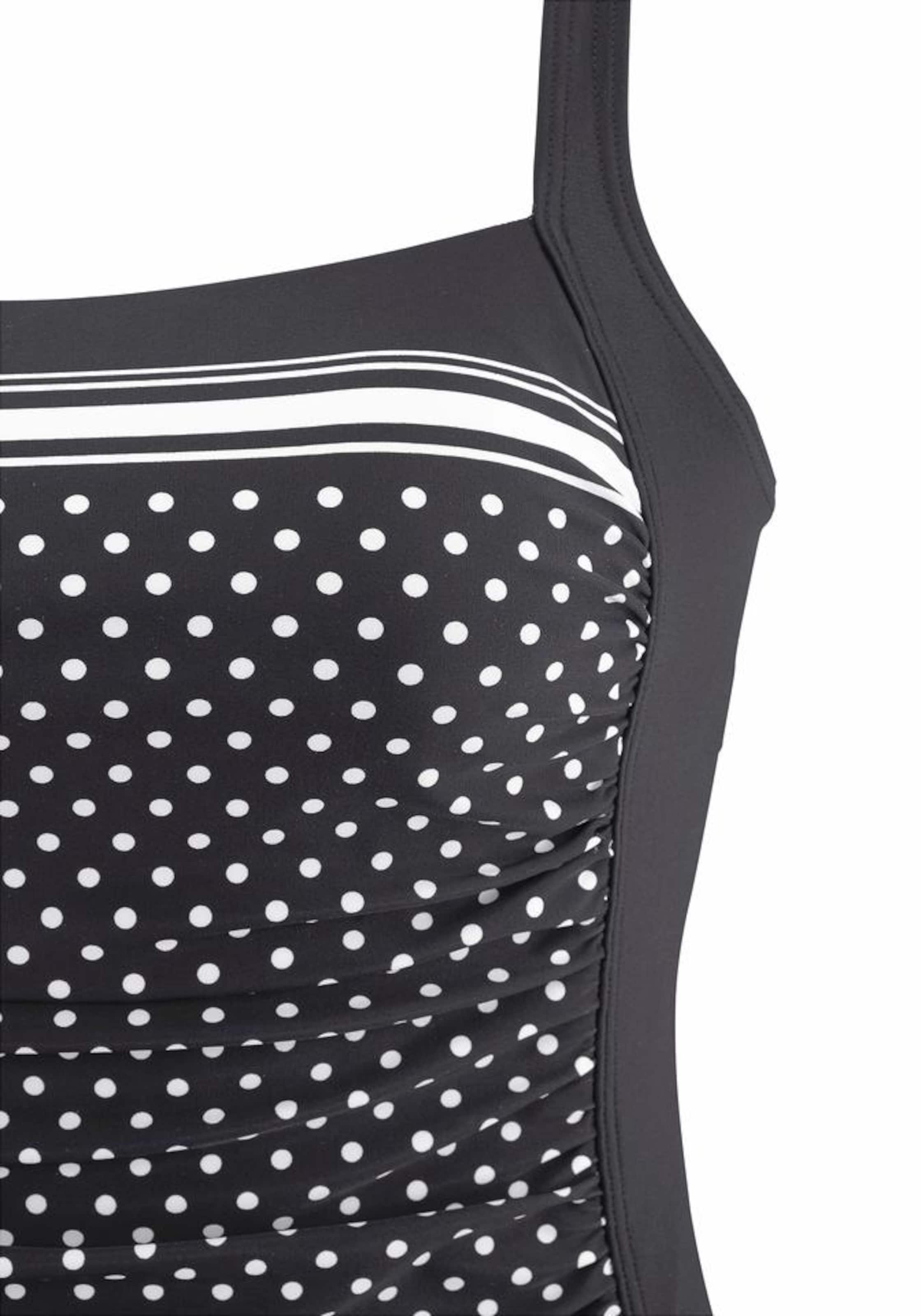 melns LASCANA Bezvīļu Figūru koriģējošs peldkostīms