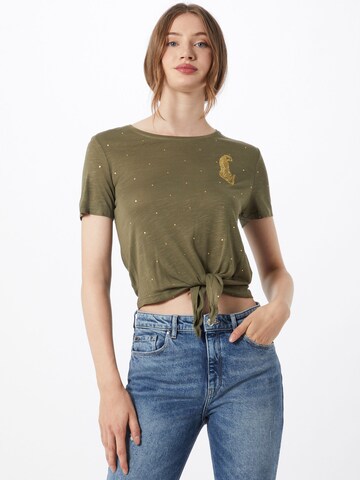 T-shirt 'BELIS' ONLY en vert : devant